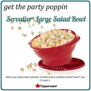 Tupperware Servalier Large Salad Bowl